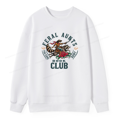 Pagewings Feral Aunt Social Book Club Unisex Classic Sweatshirt