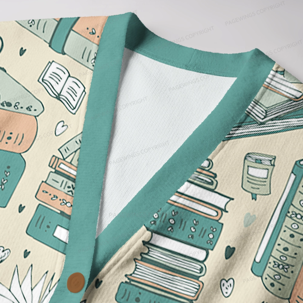 Pagewings Cozy Up With a Good Book Unisex Ugly Cardigan Sweaters