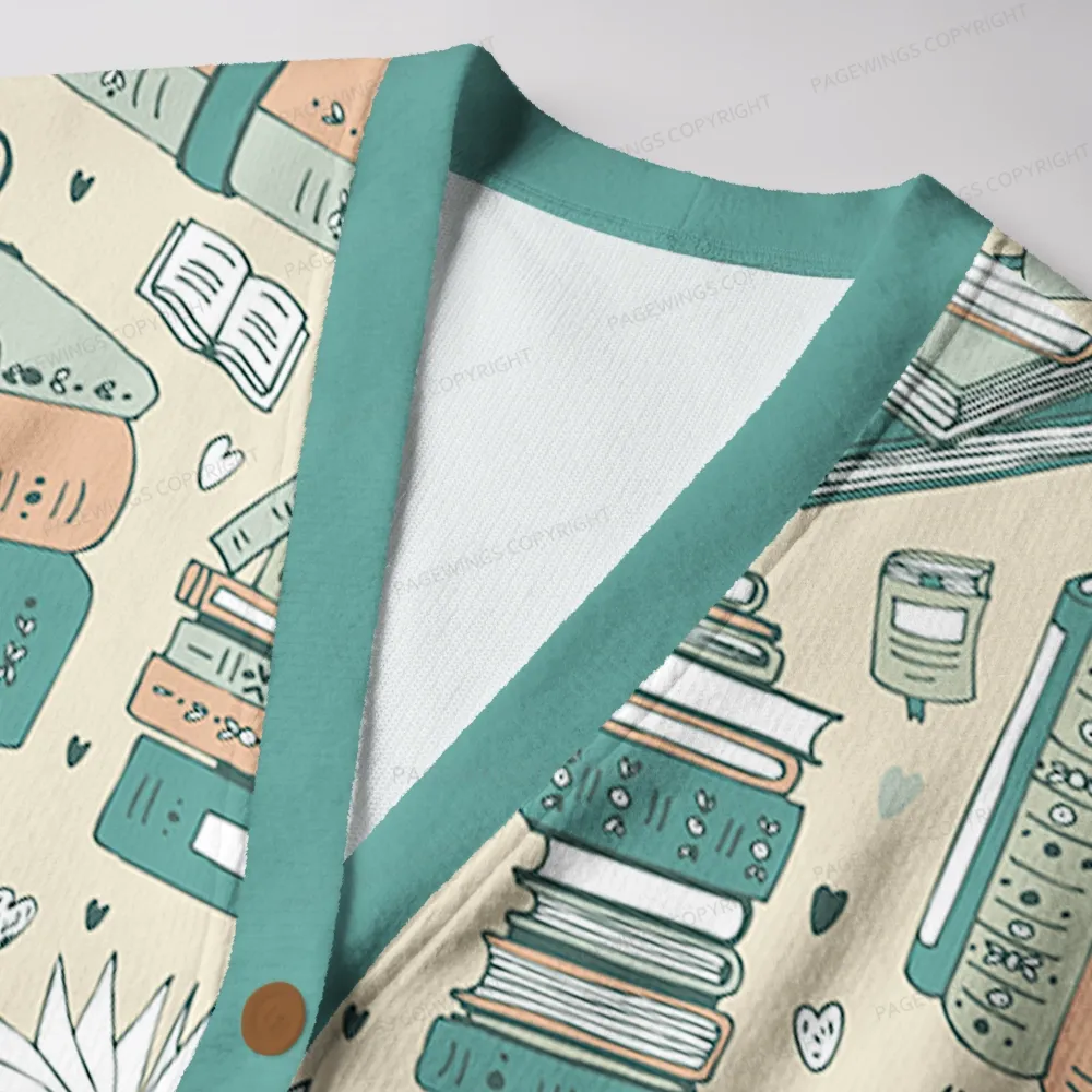 Pagewings Cozy Up With a Good Book Unisex Ugly Cardigan Sweaters