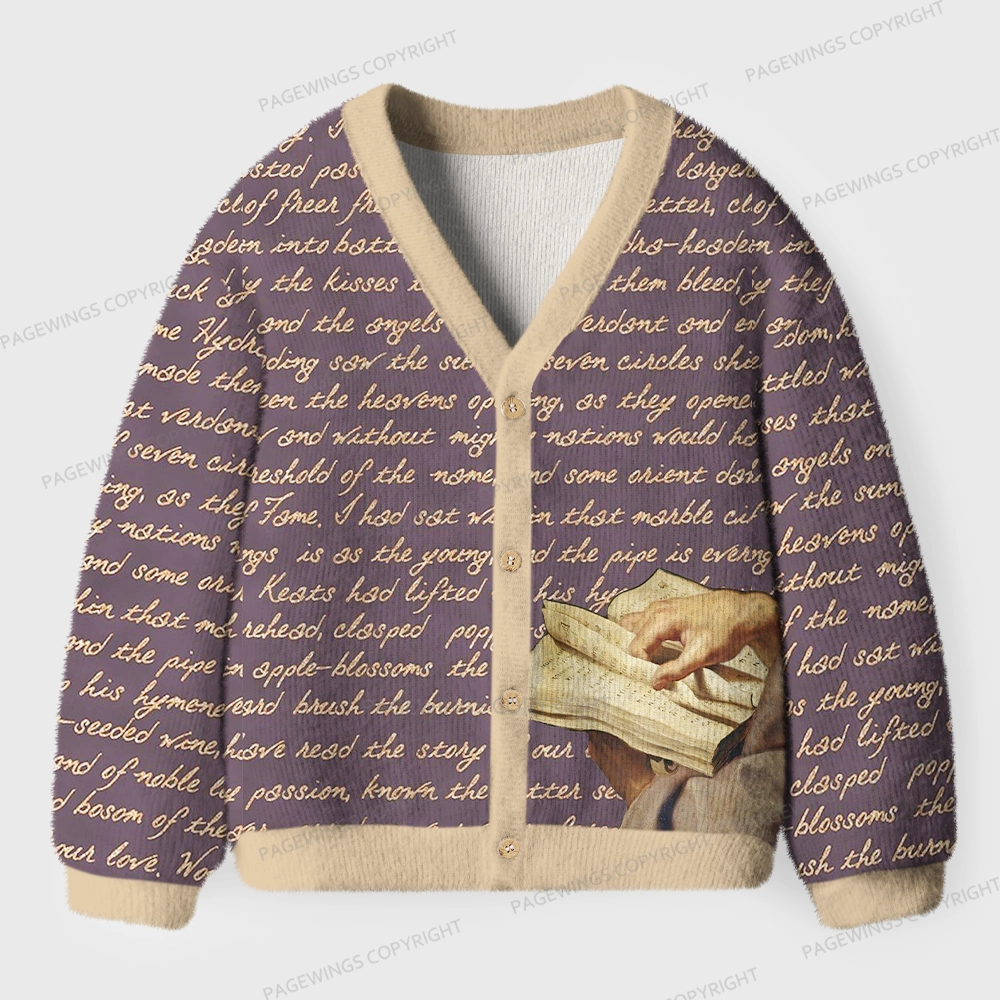 Pagewings Literature Unisex Ugly Cardigan Sweaters