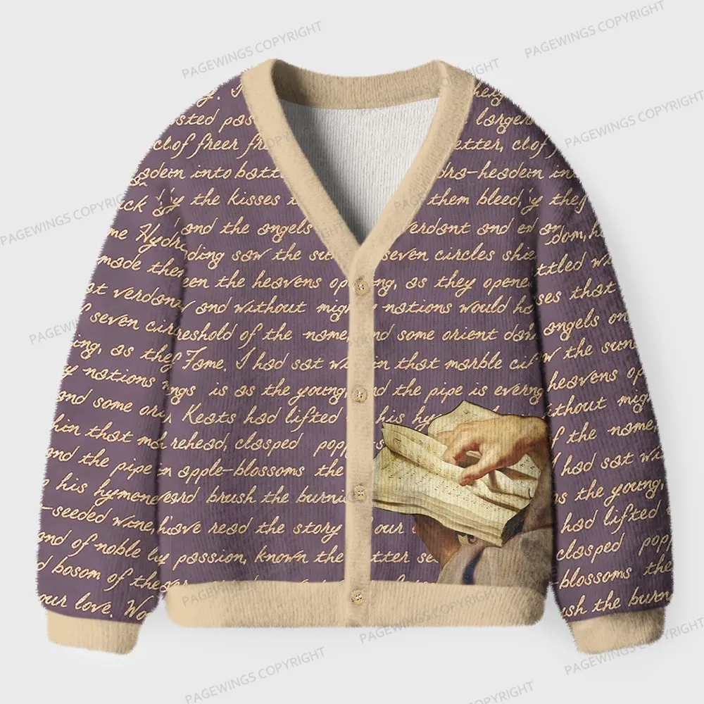 Pagewings Literature Unisex Ugly Cardigan Sweaters