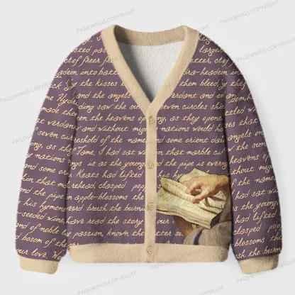 Pagewings Literature Unisex Ugly Cardigan Sweaters