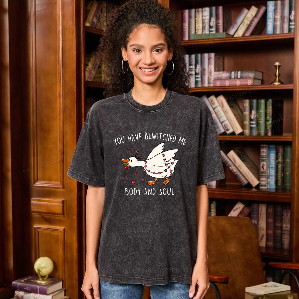 Pagewings You Have Bewitched Me Body And Soul Unisex Washed T-shirt