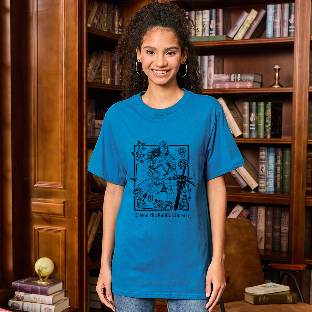 Pagewings Defend The Public Library Unisex Classic T-shirt