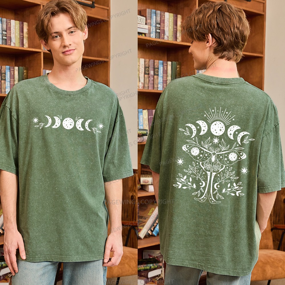 Pagewings Fantasy Book Lover Unisex Washed T-shirt