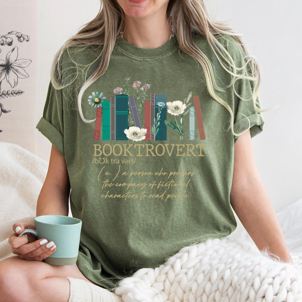 Pagewings Booktrovert Unisex Washed T-shirt