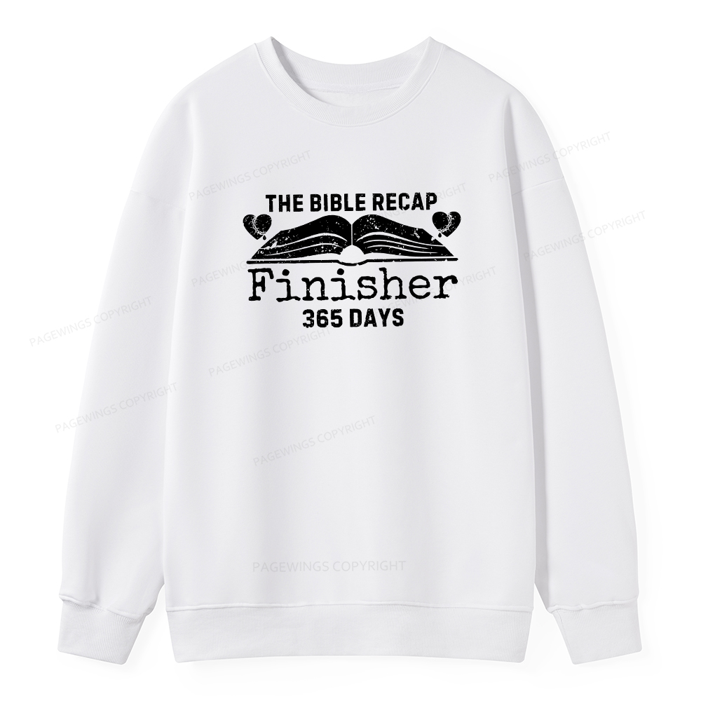 Pagewings The Bible Recap Finisher 365 Days Unisex Classic Sweatshirt