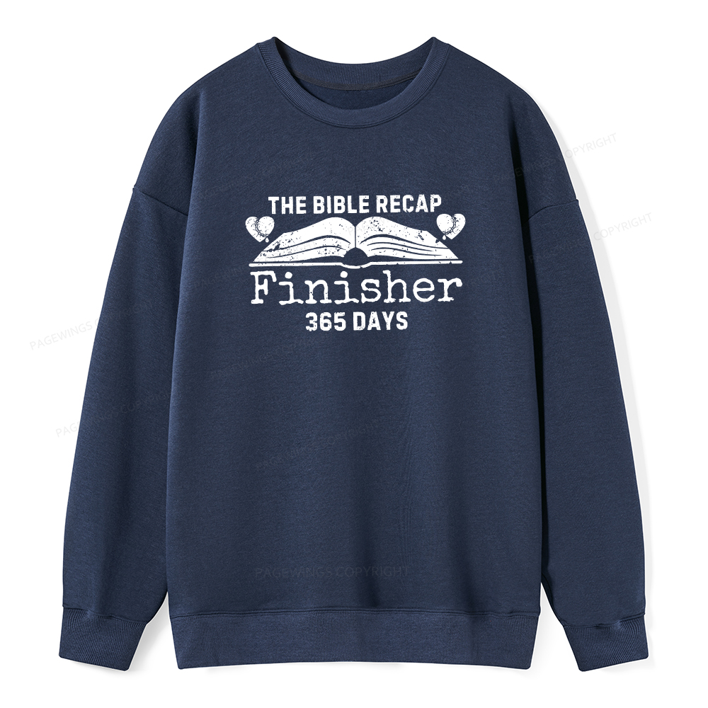 Pagewings The Bible Recap Finisher 365 Days Unisex Classic Sweatshirt