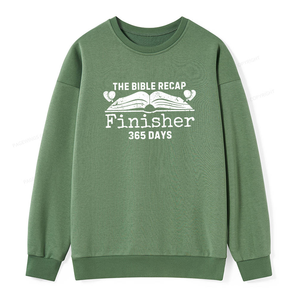 Pagewings The Bible Recap Finisher 365 Days Unisex Classic Sweatshirt