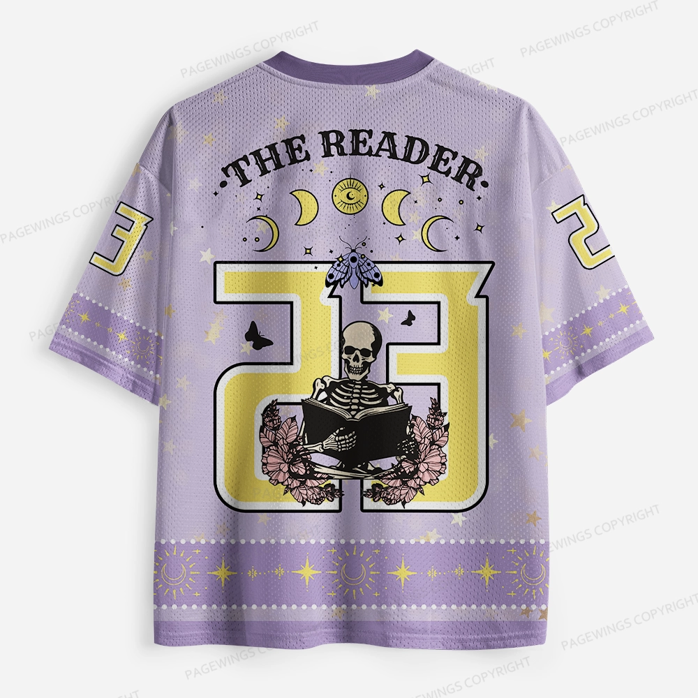 Pagewings The Reader Unisex Mesh Jersey