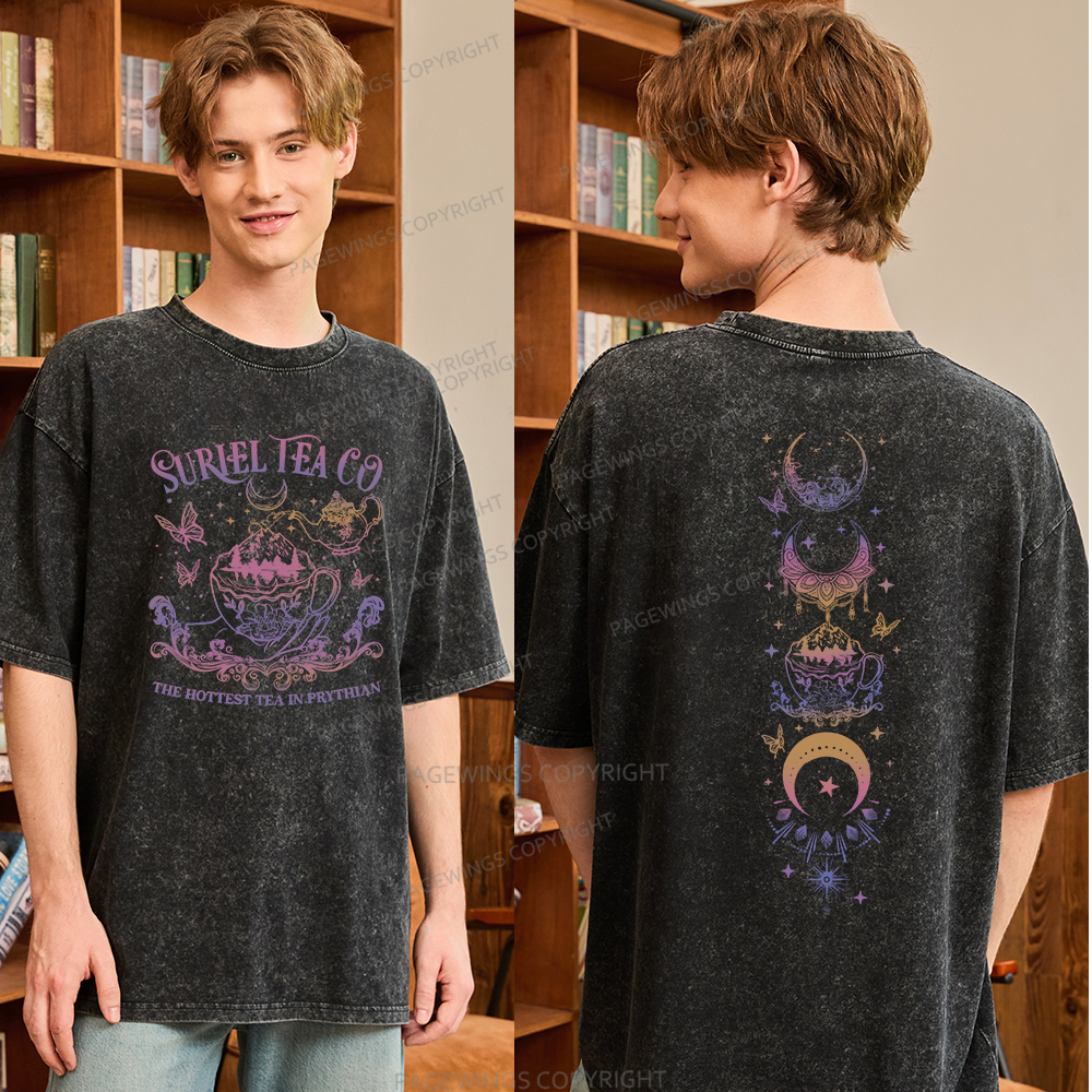 Pagewings Suriel Tea Co Unisex Washed T-shirt