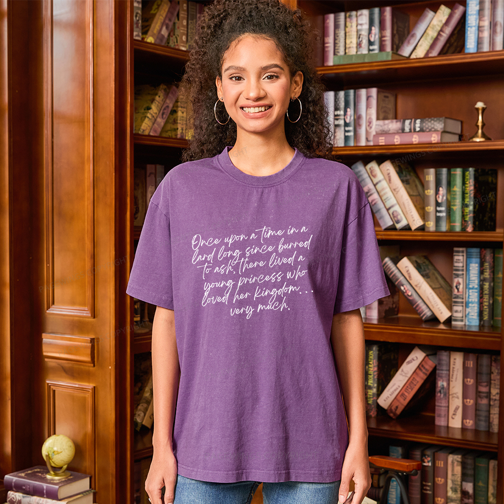 Pagewings Once Upon A Time Unisex Washed T-shirt