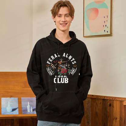 Pagewings Feral Aunt Social Book Club Unisex Classic Hoodie