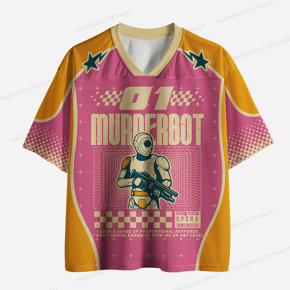 Pagewings Murderbot Unisex Mesh Jersey