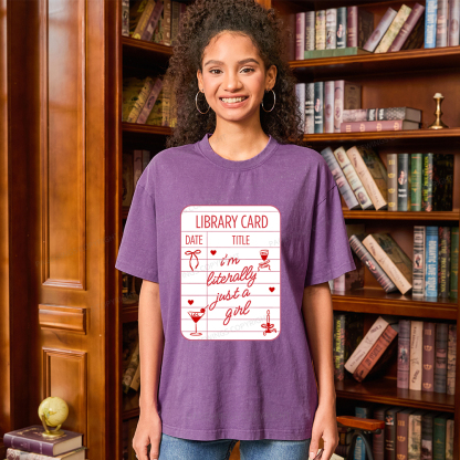 Pagewings I'm Literally Just A Girl Unisex Washed T-shirt