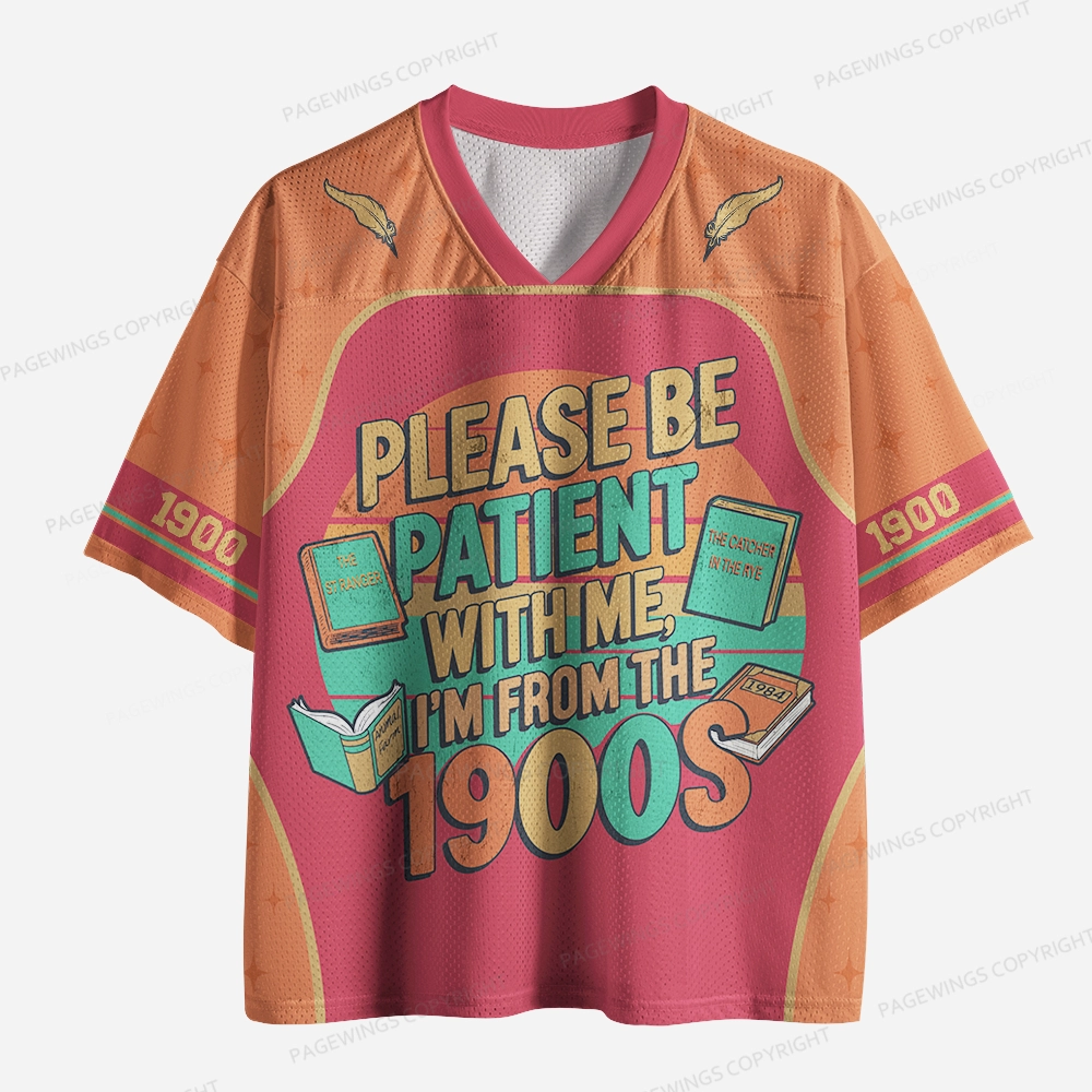 Pagewings Please Be Patient With Me I'm From The 1900s Unisex Mesh Jersey