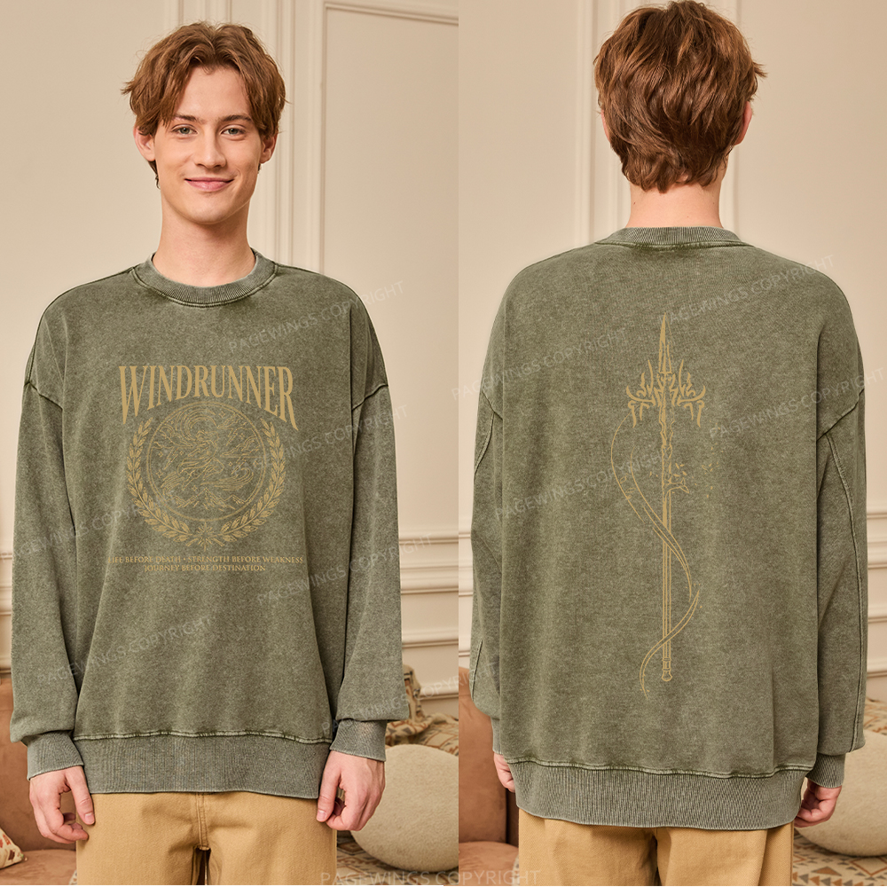 Pagewings Windrunner Unisex Washed Sweatshirt