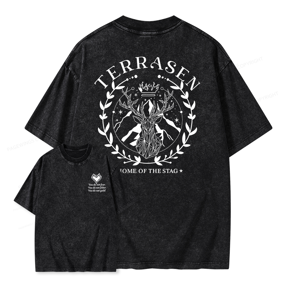Pagewings Terrasen Unisex Washed T-shirt