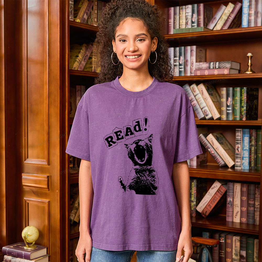 Pagewings Read Unisex Washed T-shirt