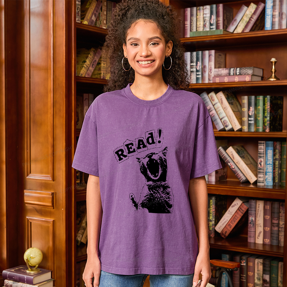 Pagewings Read Unisex Washed T-shirt