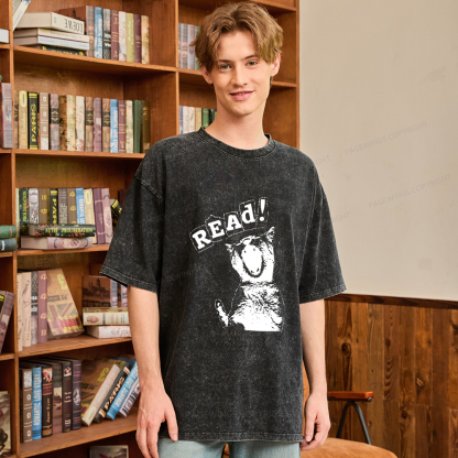 Pagewings Read Unisex Washed T-shirt