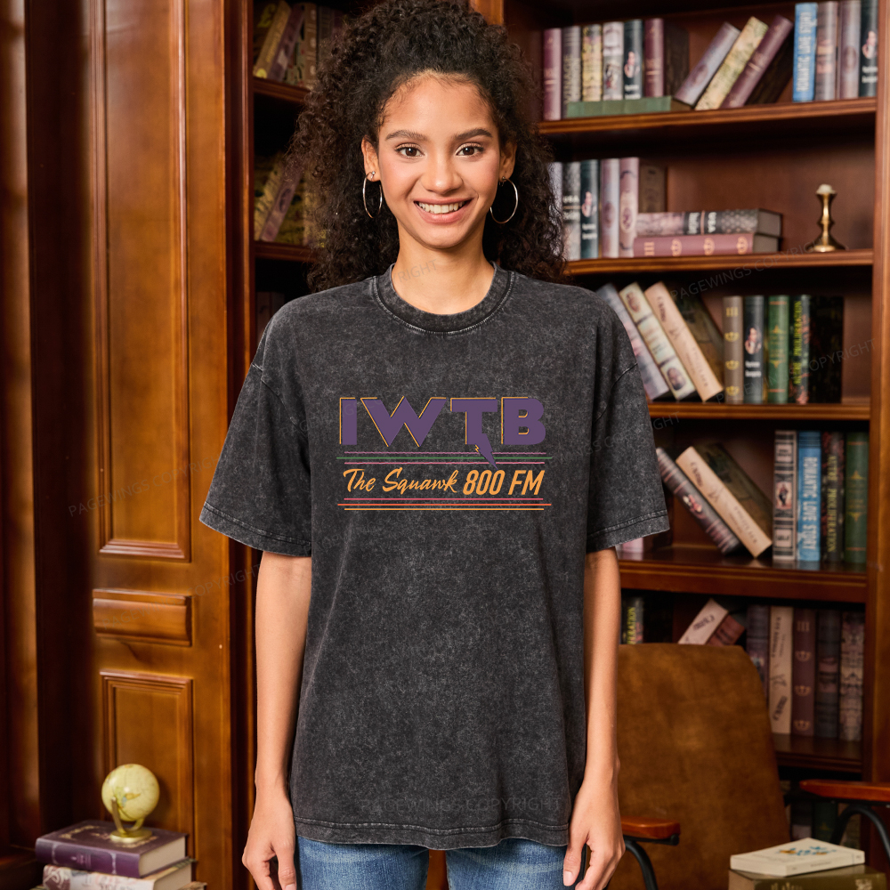 Pagewings I’m With The Banned Unisex Washed T-shirt