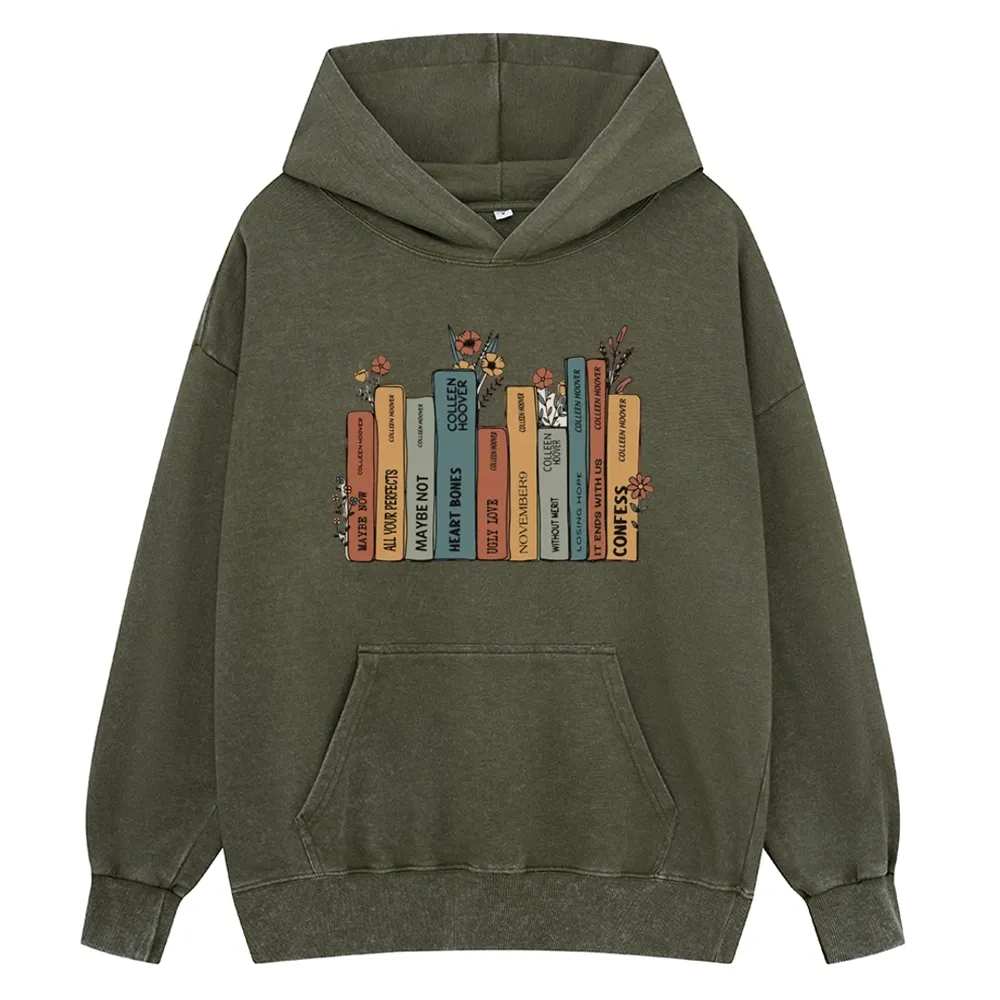 Pagewings It Ends With Us CoHo Unisex Washed Hoodie