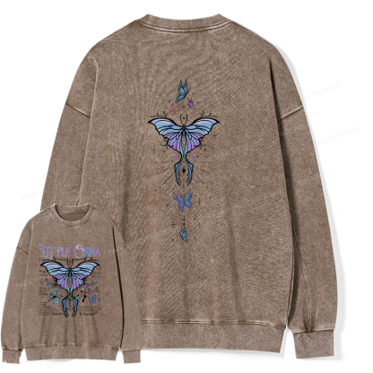 Pagewings Fantasy Bookish Unisex Washed Sweatshirt