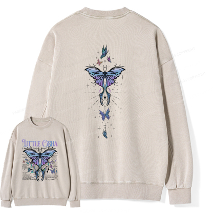 Pagewings Fantasy Bookish Unisex Washed Sweatshirt