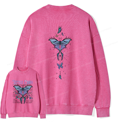 Pagewings Fantasy Bookish Unisex Washed Sweatshirt