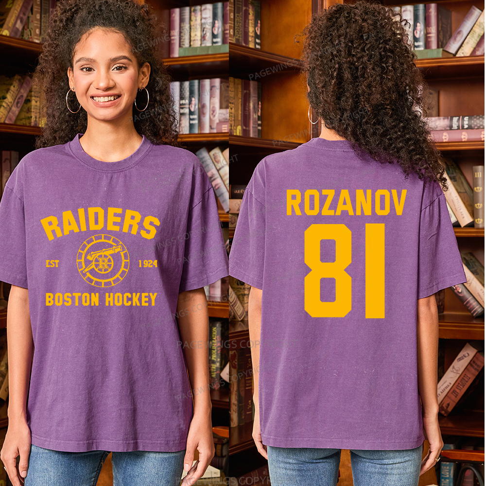 Pagewings Romance Novel Lover Unisex Washed T-shirt