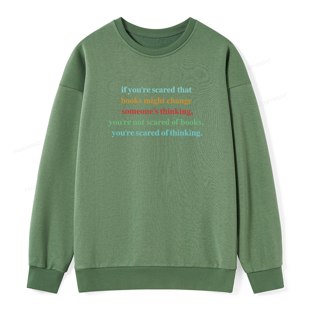 Pagewings Censorship Social Justice Shirt Booktrovert Unisex Classic Sweatshirt