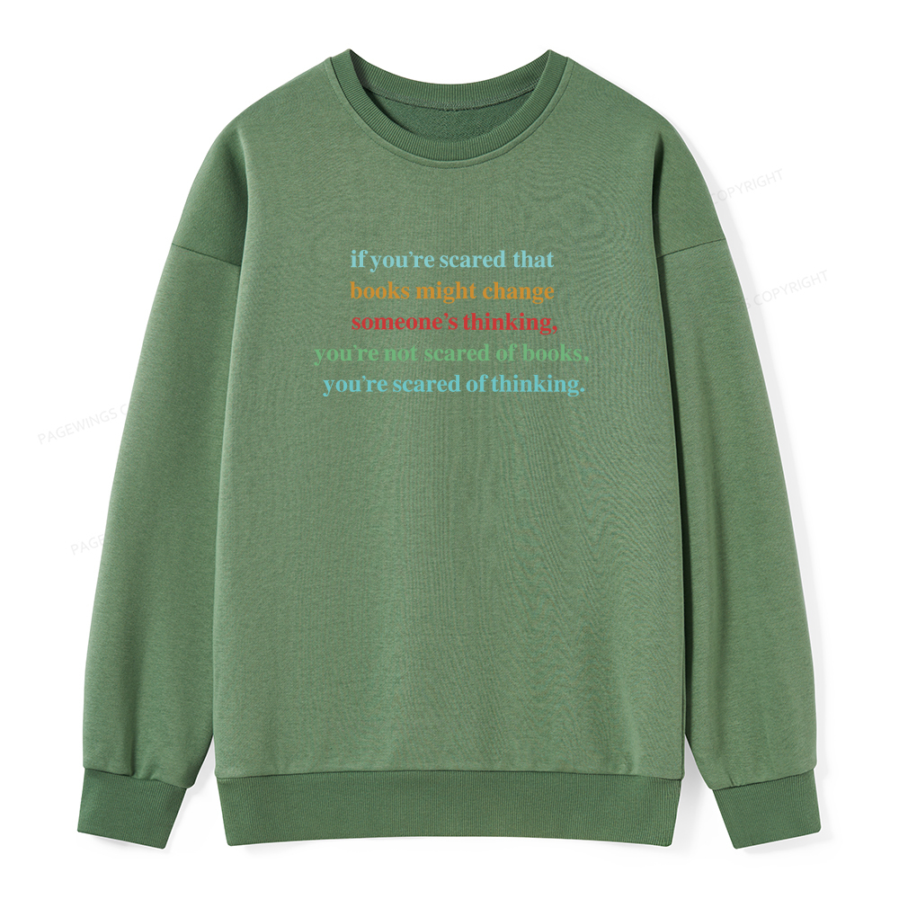Pagewings Censorship Social Justice Shirt Booktrovert Unisex Classic Sweatshirt