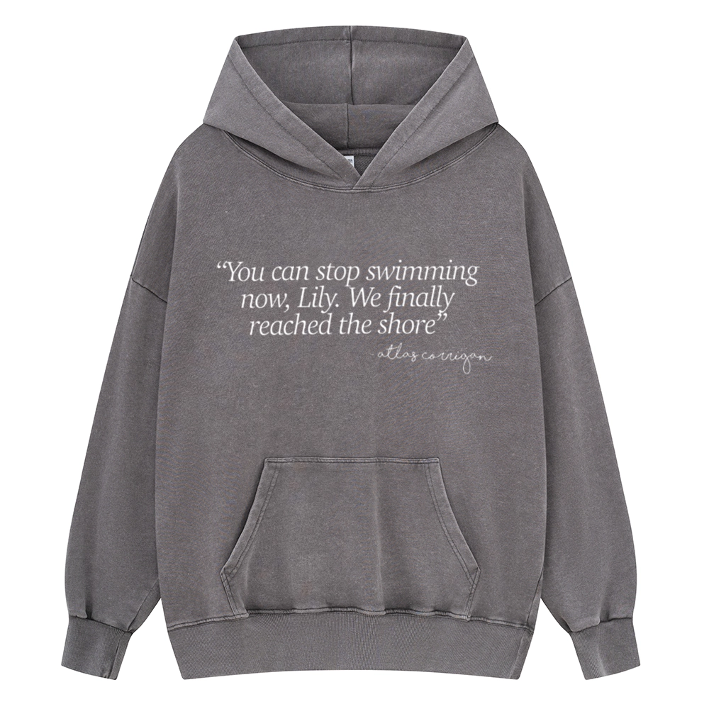Pagewings It Ends With Us Unisex Washed Hoodie