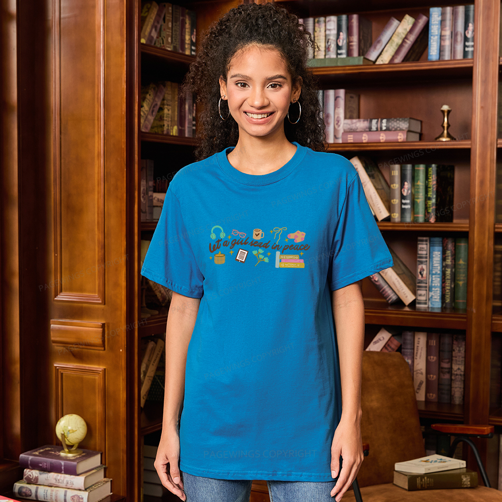 Pagewings Let a Girl Read in Peace Unisex Classic T-shirt
