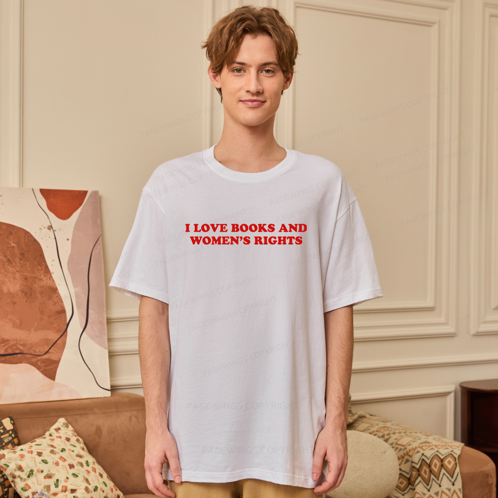 Pagewings I Love Books And Women's Rights Unisex Classic T-shirt