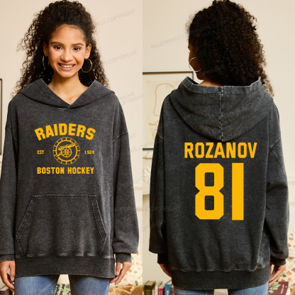 Pagewings Romance Novel Lover Unisex Washed Hoodie