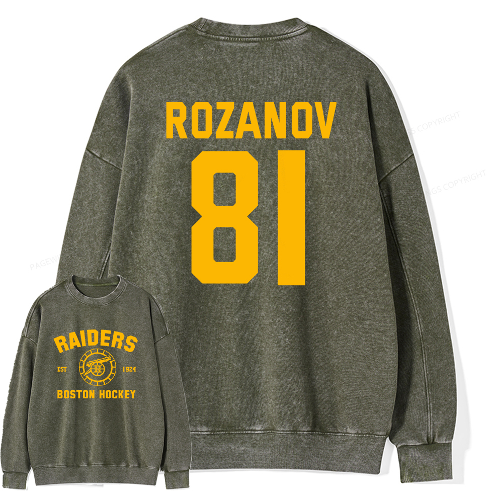 Pagewings Romance Novel Lover Unisex Washed Sweatshirt