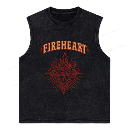 Pagewings Fireheart Unisex Washed Tank Top