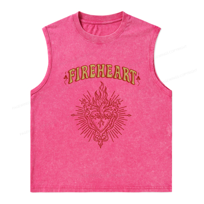 Pagewings Fireheart Unisex Washed Tank Top