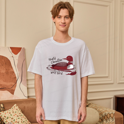 Pagewings Stupid Canadian Wolf Bird Unisex Classic T-shirt
