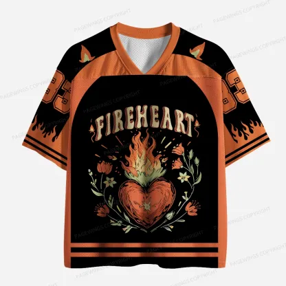 Pagewings Fireheart Unisex Mesh Jersey