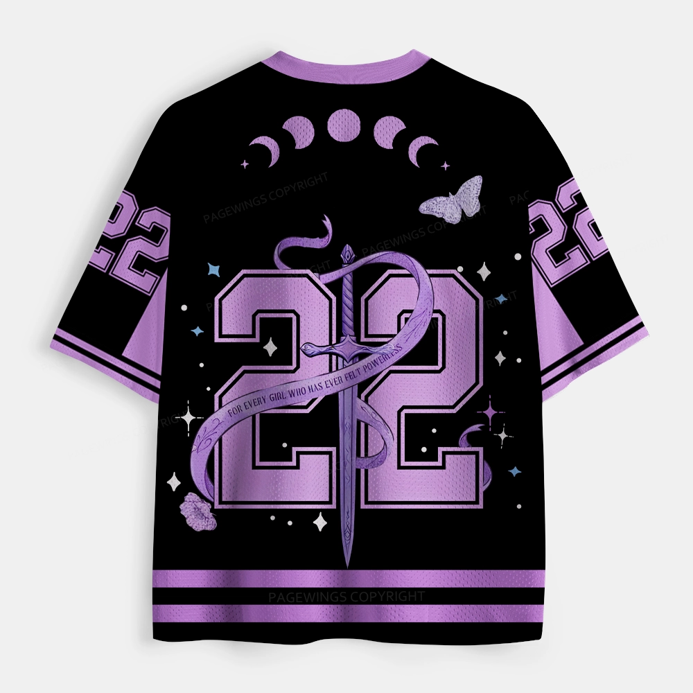 Pagewings Dark Romance Fantasy Book Unisex Mesh Jersey