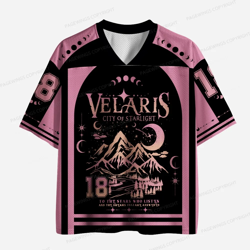 Pagewings Velaris City Of Starlight Unisex Mesh Jersey