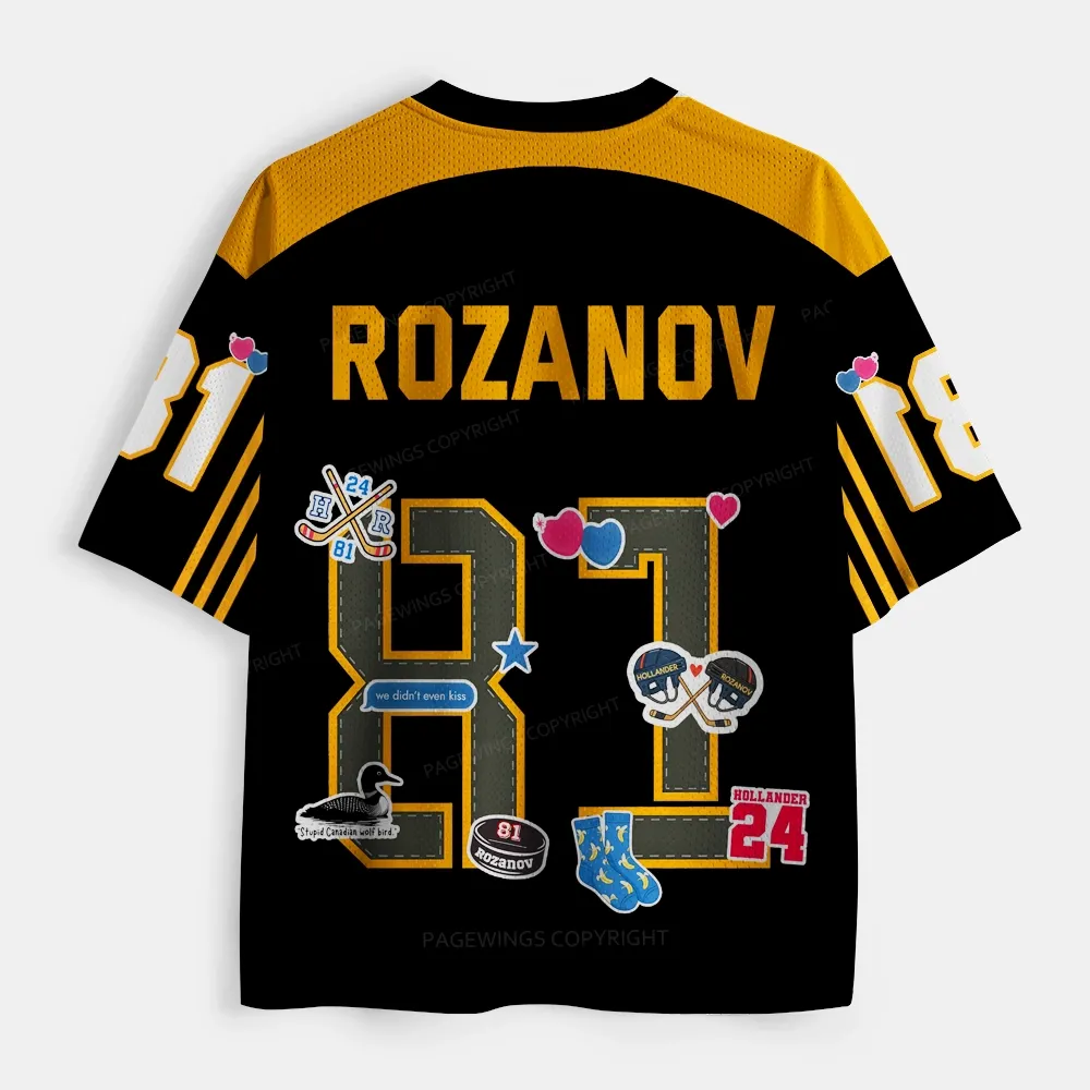 Pagewings Romance Hockey Unisex Mesh Jersey