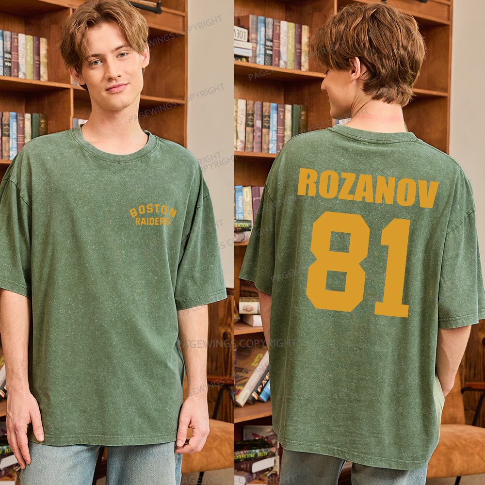 Pagewings Romance Novel Lover Unisex Washed T-shirt