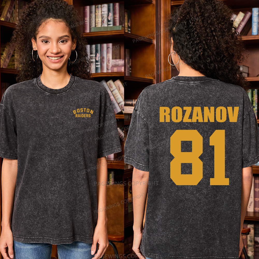 Pagewings Romance Novel Lover Unisex Washed T-shirt