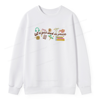 Pagewings Let a Girl Read in Peace Unisex Classic Sweatshirt