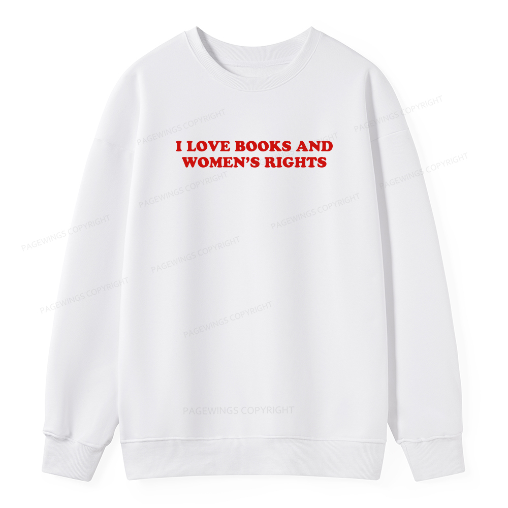 Pagewings I Love Books And Women's Rights Unisex Classic Sweatshirt