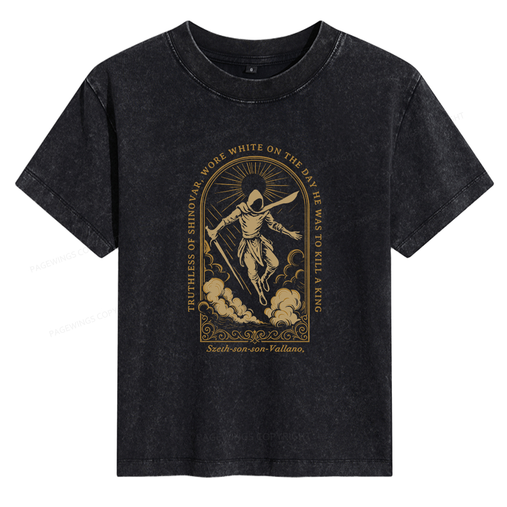 Pagewings Truthless of Shinovar Women's Washed T-shirt